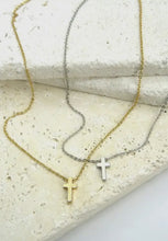 Load image into Gallery viewer, Dainty Cross Necklace