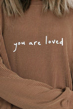 Load image into Gallery viewer, You are Loved Crinkle Ribbed Top