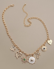 Load image into Gallery viewer, Sunburst Charm Necklace