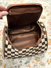 Load image into Gallery viewer, Checkered Makeup Bag