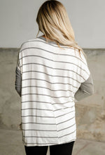 Load image into Gallery viewer, Stripe Patchwork Long Sleeve Top