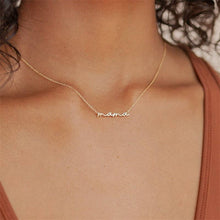 Load image into Gallery viewer, Mama Script Necklace