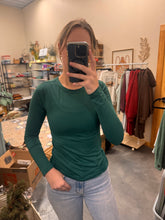 Load image into Gallery viewer, Brushed Microfiber Long Sleeve Round Neck Tee (6 colors)