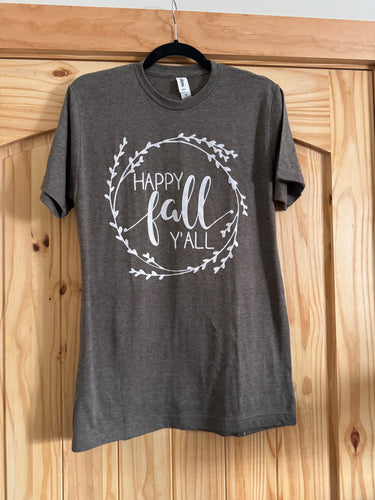 Happy Fall Yall T-shirt-FINAL SALE