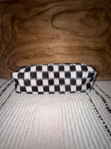 Checkered Cosmetic Bag-Small