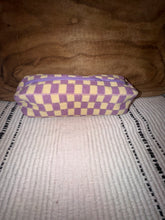 Load image into Gallery viewer, Checkered Cosmetic Bag-Small