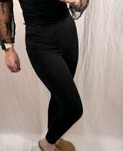 Load image into Gallery viewer, Black Solid Color High Waist Stretchy Slim Fit Jeggings