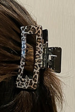 Load image into Gallery viewer, Leopard Print Hollow Out Square Large Hair Claw Clip
