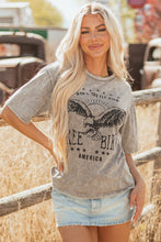 Load image into Gallery viewer, AMERICA FREE BIRD Vintage Graphic Mineral Washed Tee