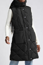 Load image into Gallery viewer, PREORDER Longline Quilted Stand Collar Puffer Vest