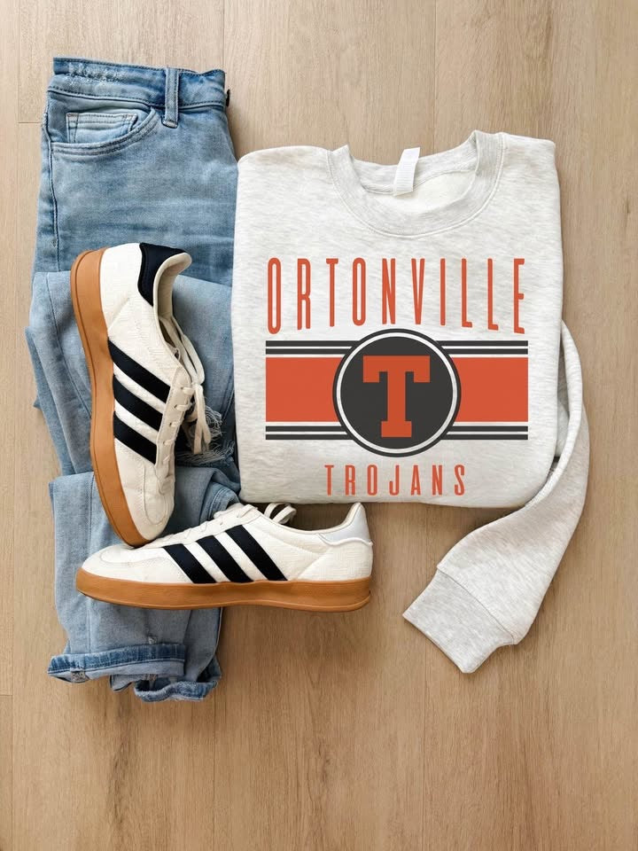 PREORDER Ortonville Trojans no year sweatshirt (ETA end of July)