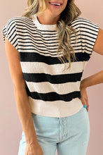 Load image into Gallery viewer, PREORDER Striped Neck Sweater Vest