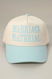 PREORDER MARRIAGE MATERIAL Embroidered Baseball Cap