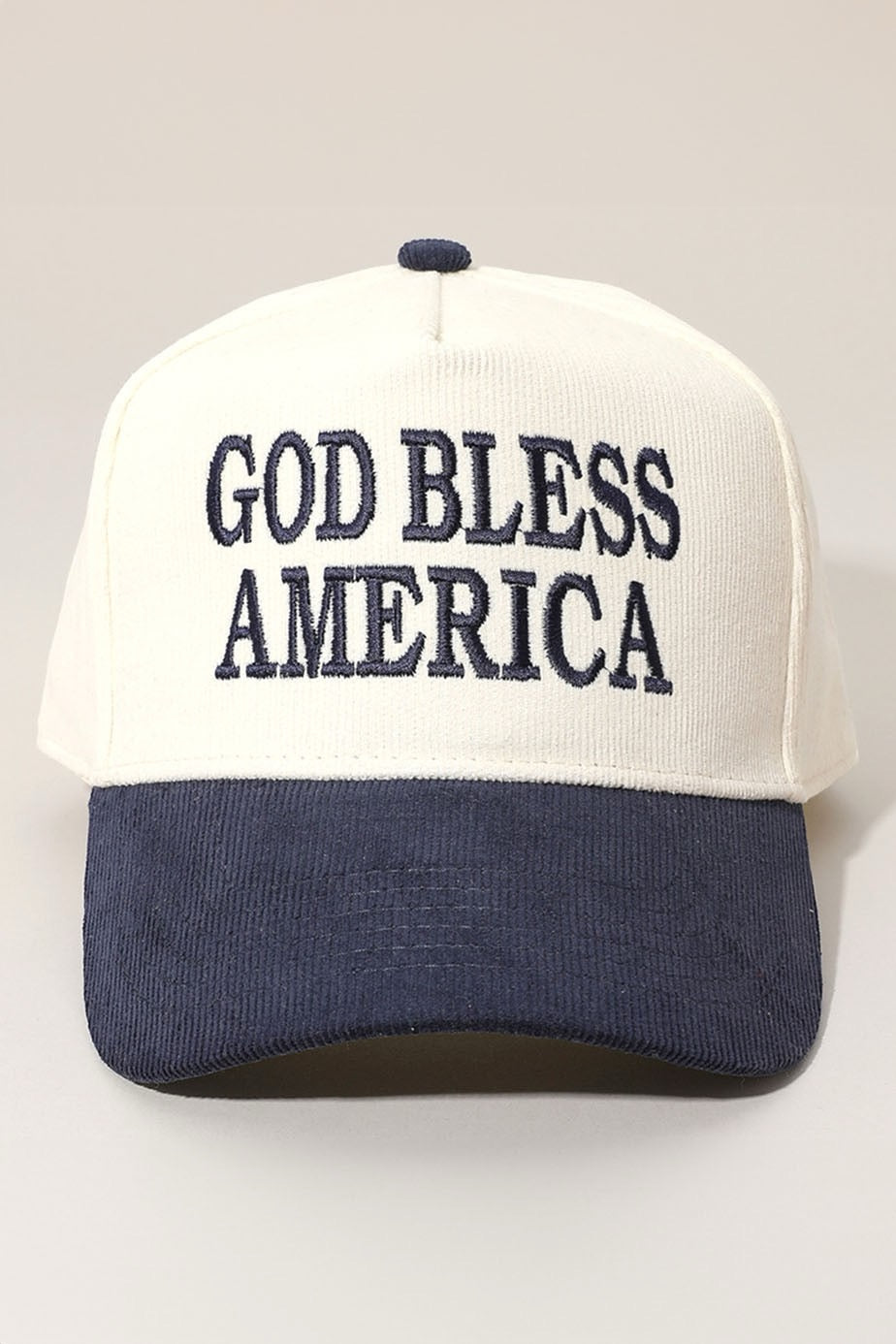 PREORDER GOD BLESS AMERICA Corduroy Baseball Cap