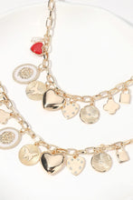 Load image into Gallery viewer, PREORDER Metal Lock Quatrefoil Heart Necklace