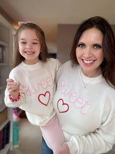 Load image into Gallery viewer, PREORDER Mommy and Me Valentine&#39;s Sweetheart Sweater!