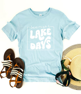 PREORDER SUN RAYS AND LAKE DAYS FRONT PRINT TEE