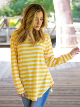 Load image into Gallery viewer, PREORDER Long Sleeve Thick Stripe Gradie Top S-3X