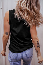 Load image into Gallery viewer, PREORDER Half Button V Neck Patched Pocket Tank Top