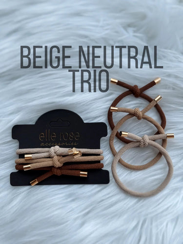 Elastic Hair Tie/Bracelet Trio