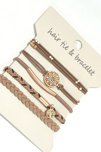 Dual Function hair tie/bracelet set