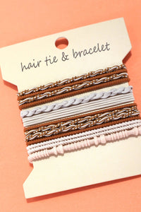 Dual Function hair tie/bracelet set