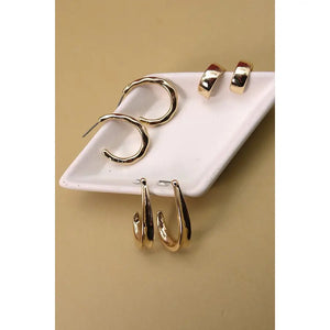 Trio Hoop Earring Set