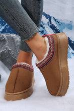 Load image into Gallery viewer, Chestnut Contrast Print Suede Shoes