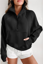 Load image into Gallery viewer, PREORDER Fleece Lined Zip Up Stand Collar Thumbhole Sleeve Sweatshirt