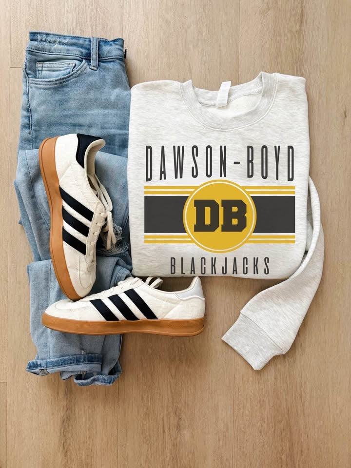 PREORDER Dawson-Boyd Blackjacks 1977 Sweatshirts (ETA end of july)