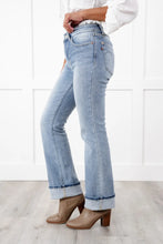 Load image into Gallery viewer, Judy Blue Bunny Slope Mid Rise Light Wash Thermal Bootcut Jeans