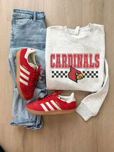 PREORDER Cardinals Checkered:Sweatshirts (ETA end of july)