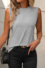 Load image into Gallery viewer, PREORDER Crew Neck Pleated Tank Top