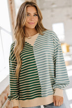 Load image into Gallery viewer, PREORDER Striped Colorblock Sweatshirt