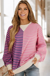 PREORDER Striped Colorblock Sweatshirt