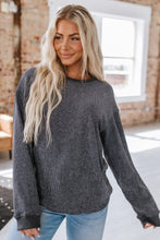 Load image into Gallery viewer, PREORDER Ribbed Knit Pullover Sweatshirt