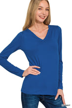 Load image into Gallery viewer, V-neck Long Sleeve (5 colors)