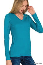 Load image into Gallery viewer, V-neck Long Sleeve (5 colors)